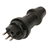 Illumination Rubber Plug Swiss Standard, black